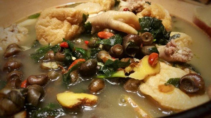 田螺鸡煲