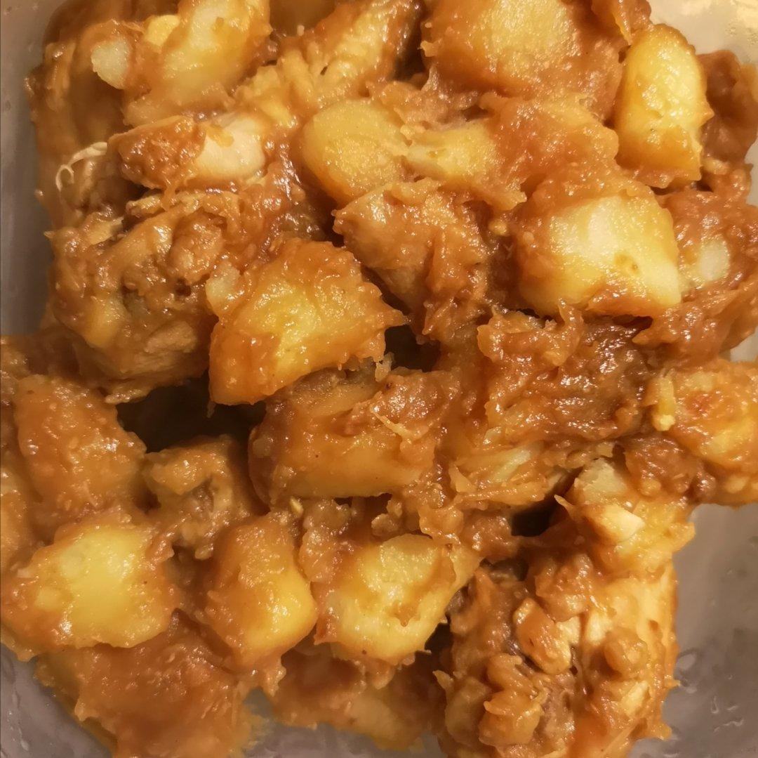 土豆焖鸡腿