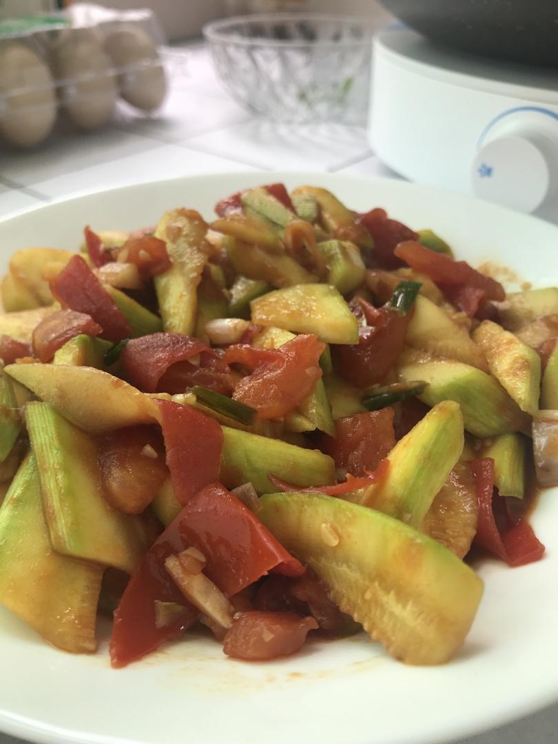 番茄鸡蛋西葫芦(意外的好吃)