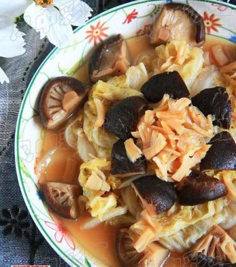 香菇干贝炖白菜的做法