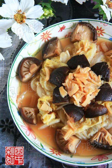 香菇干贝炖白菜的做法