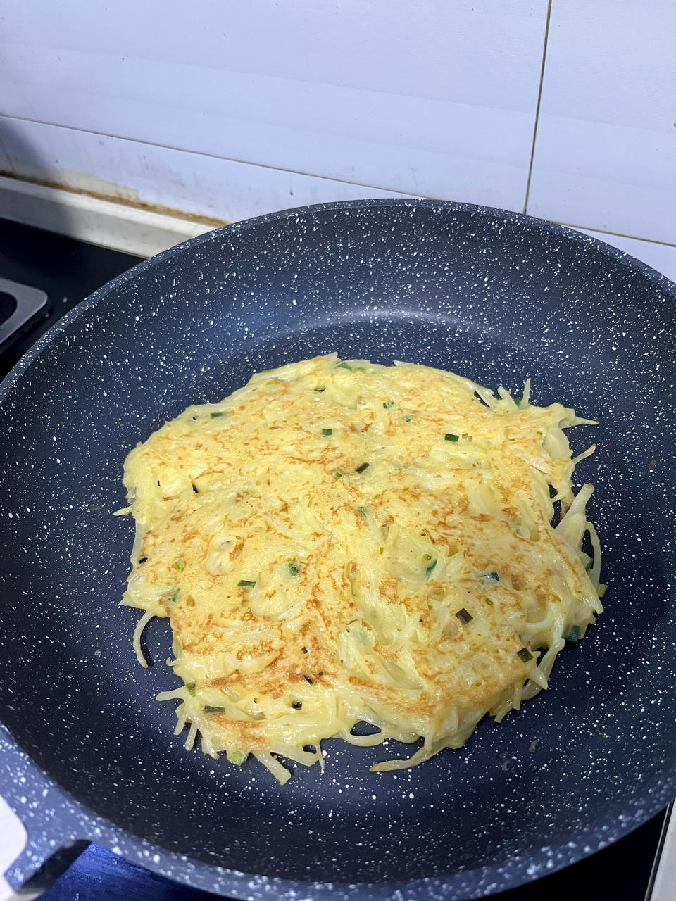 土豆丝鸡蛋饼