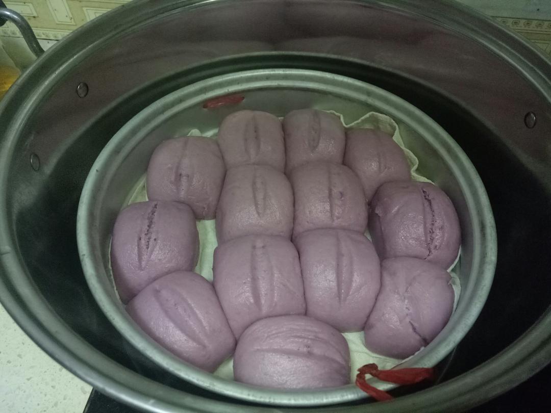 奶香紫薯馒头