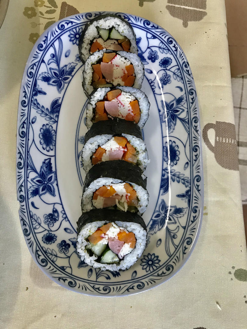 高颜值的紫菜包饭