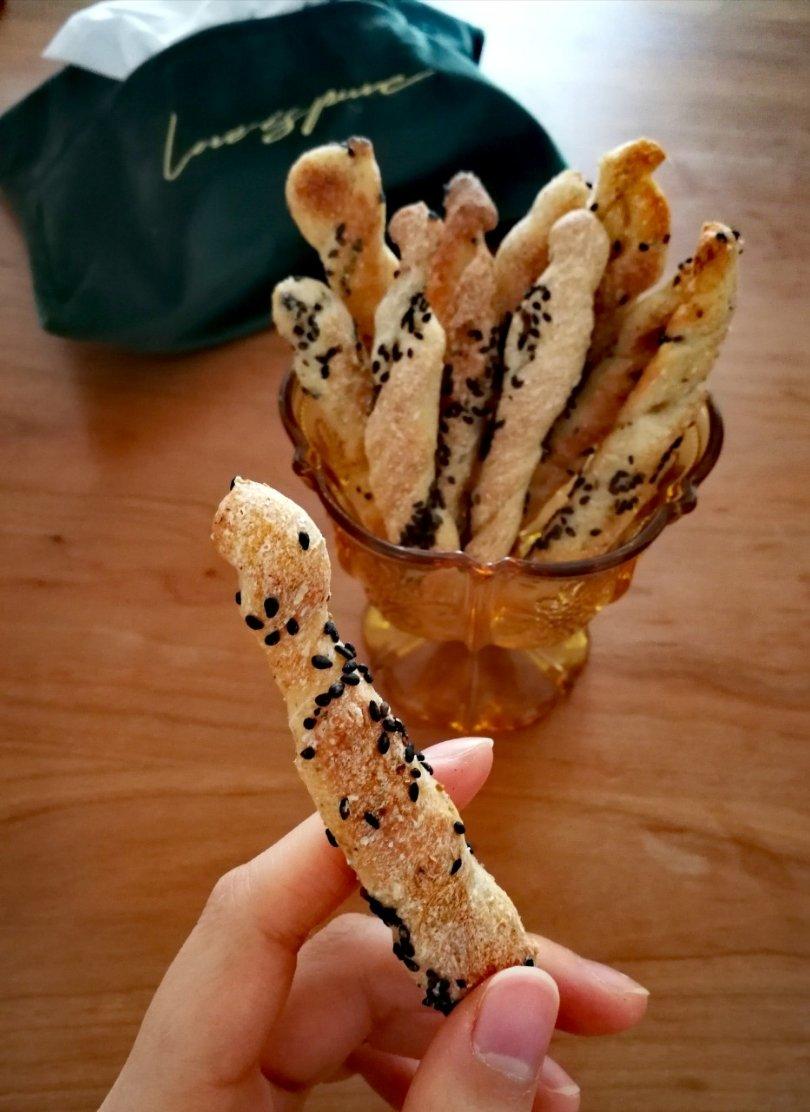全麦椒盐芝麻咸面包棍——波兰种【健康小食】