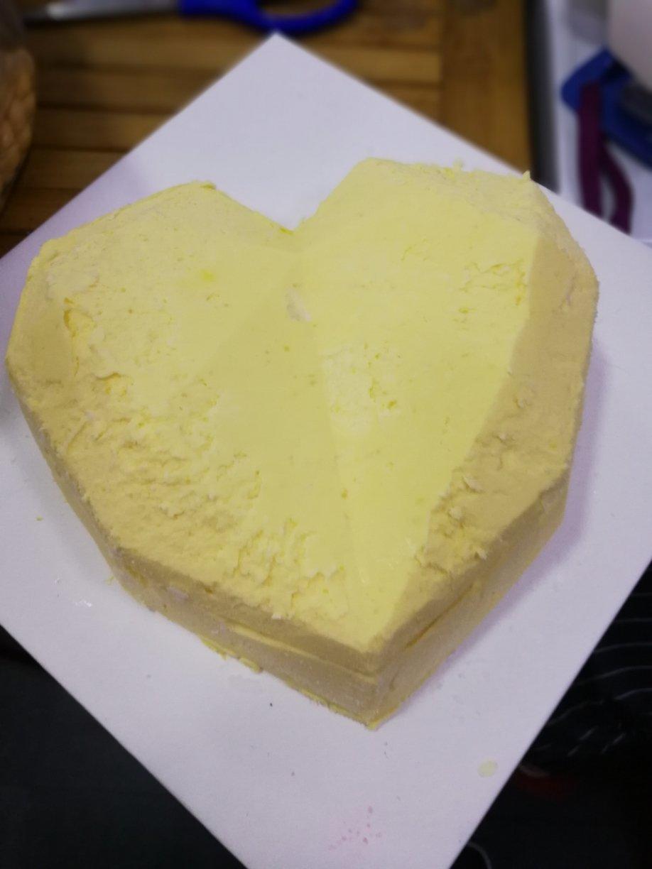 少女❤3D钻石心形覆盆子乳酪慕斯（7寸）