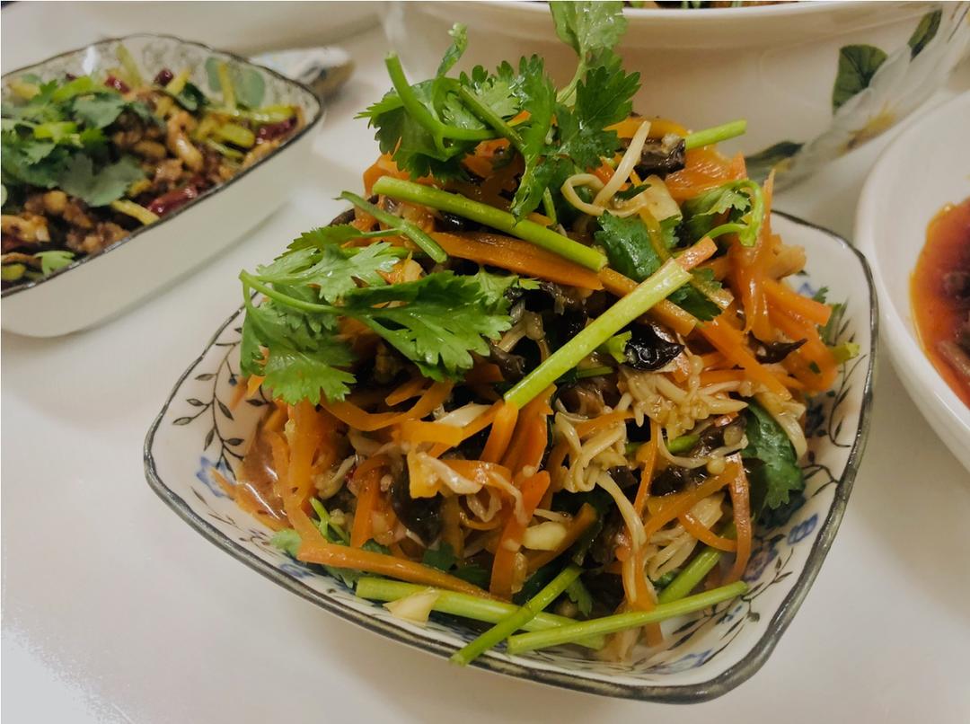 开胃快手菜——凉拌金针菇