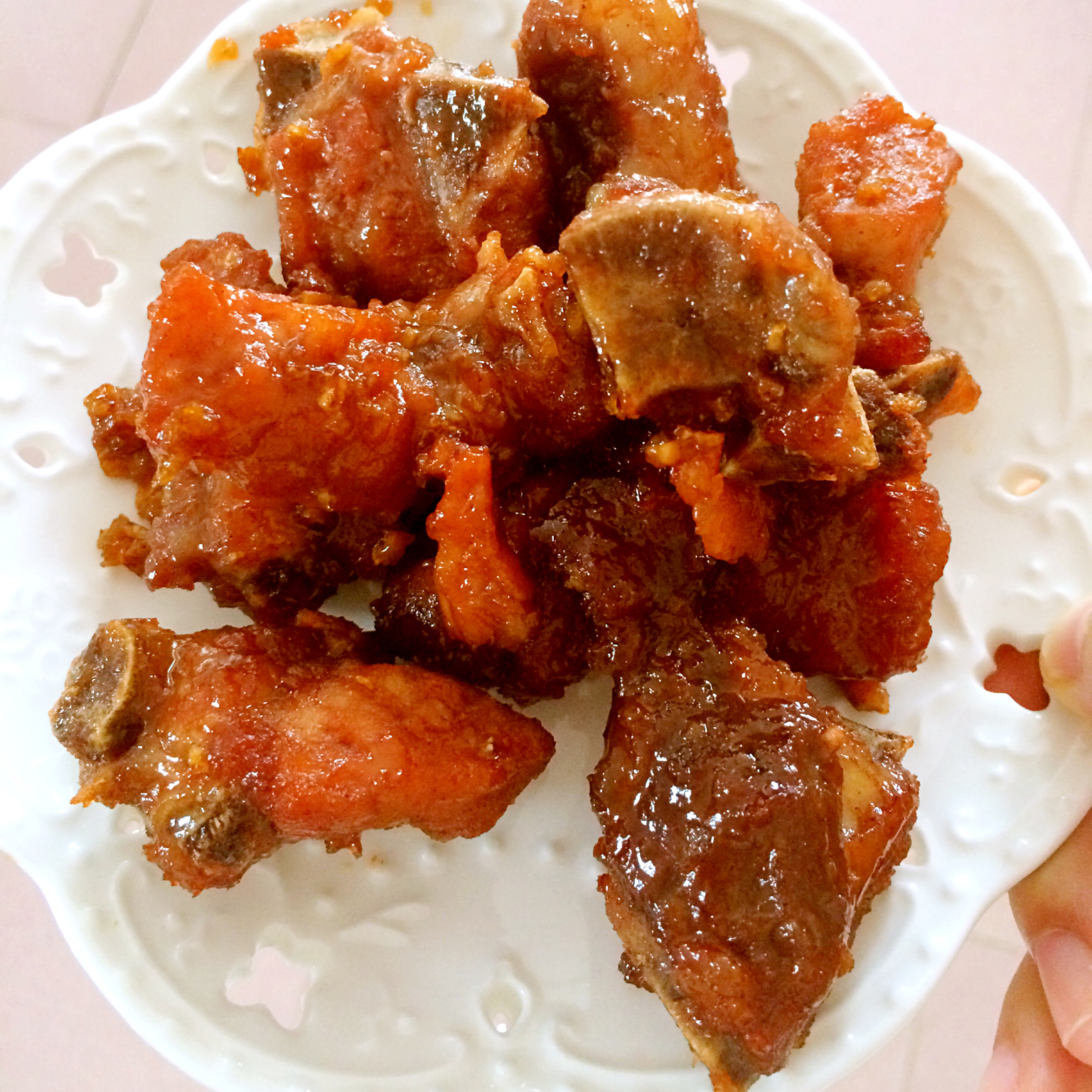 蒜香烤排骨