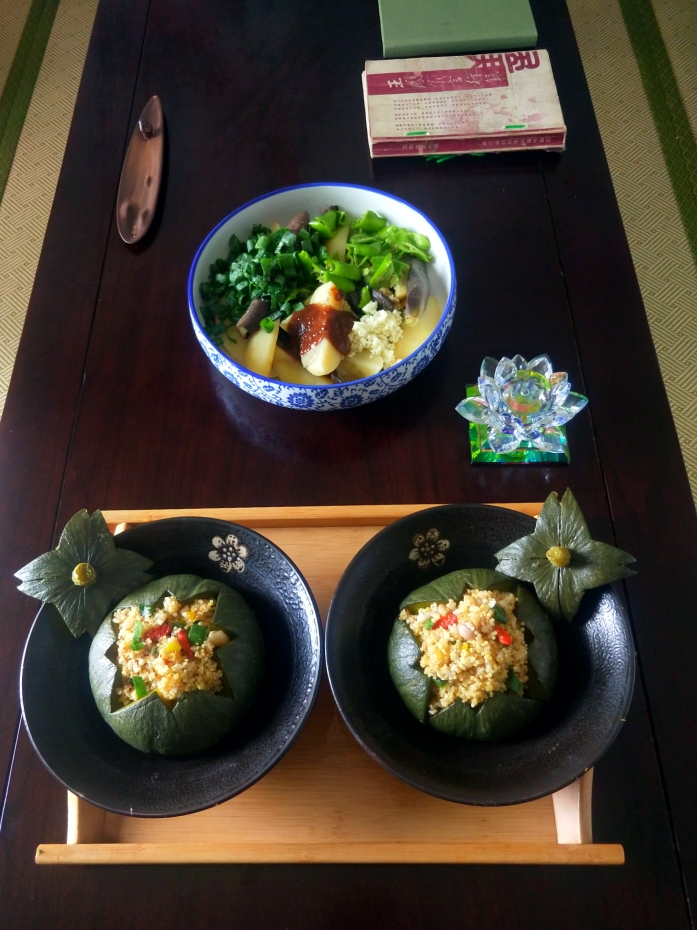 南瓜盅小米饭