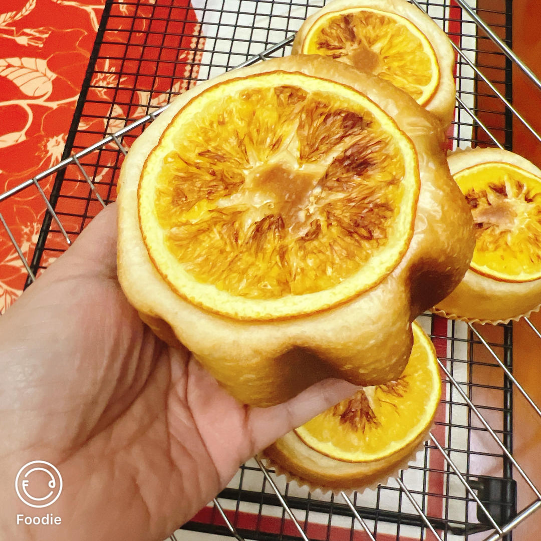 🍊香橙乳酪🌟星星面包｜高颜值｜清新柑橘