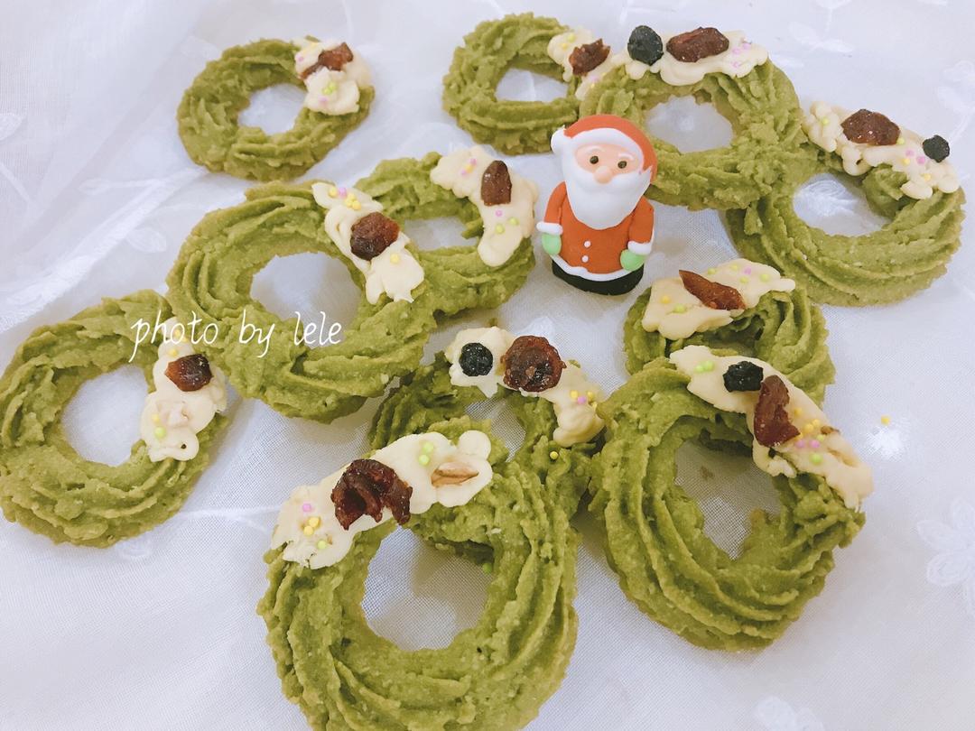 【圣诞】花环小曲奇 Christmas Wreath