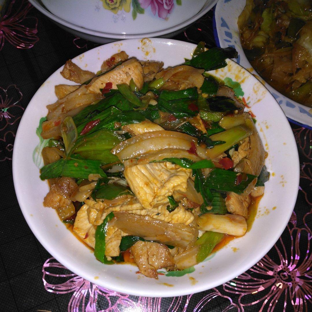 老丁的私房菜-蒜苗回锅肉