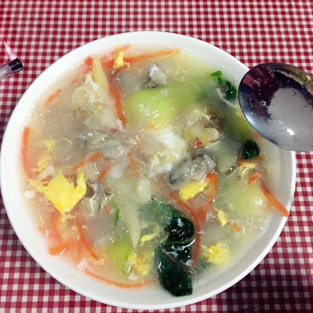 牡蛎萝卜粉丝汤