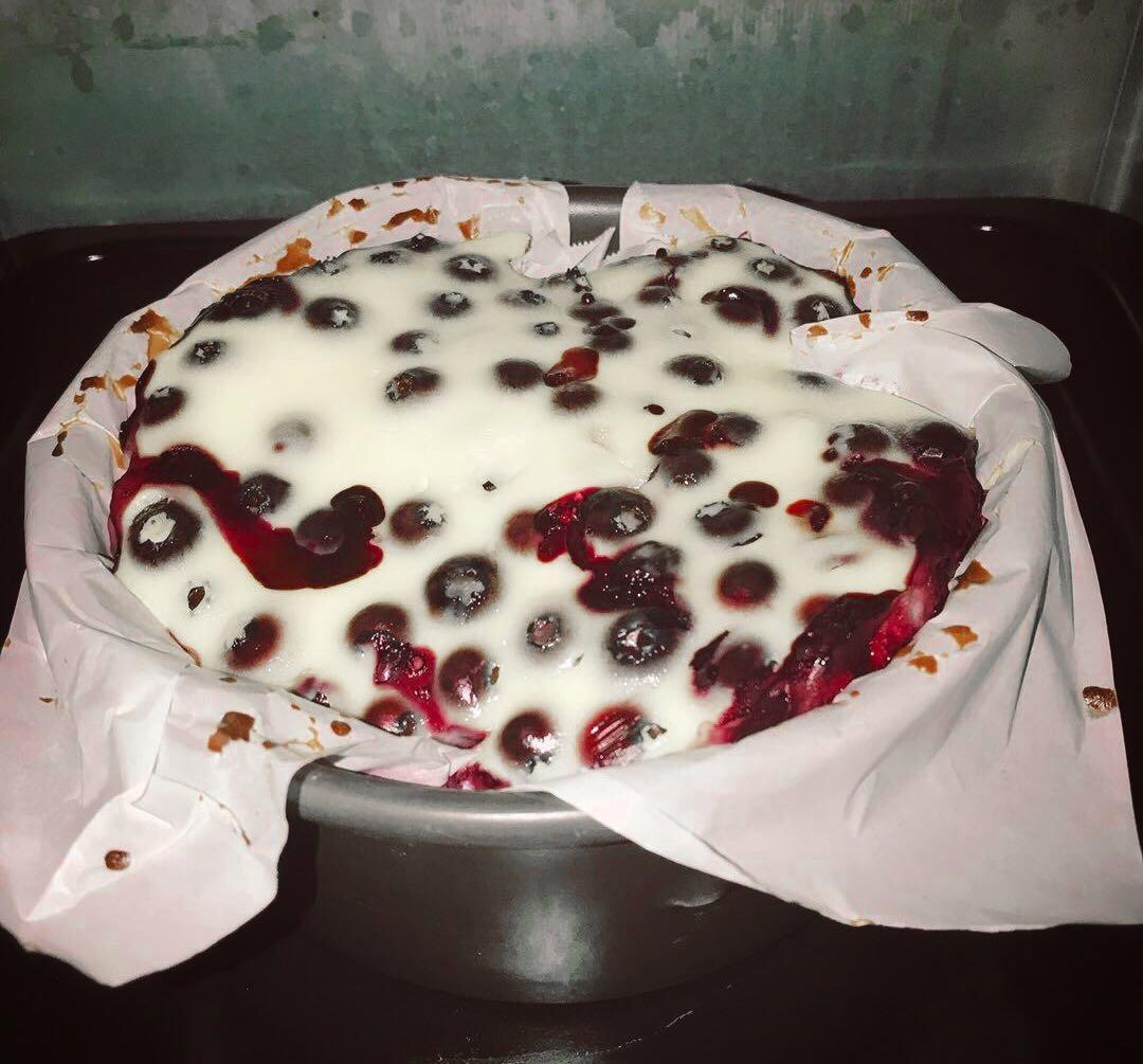 爆浆蓝莓蛋糕🧁