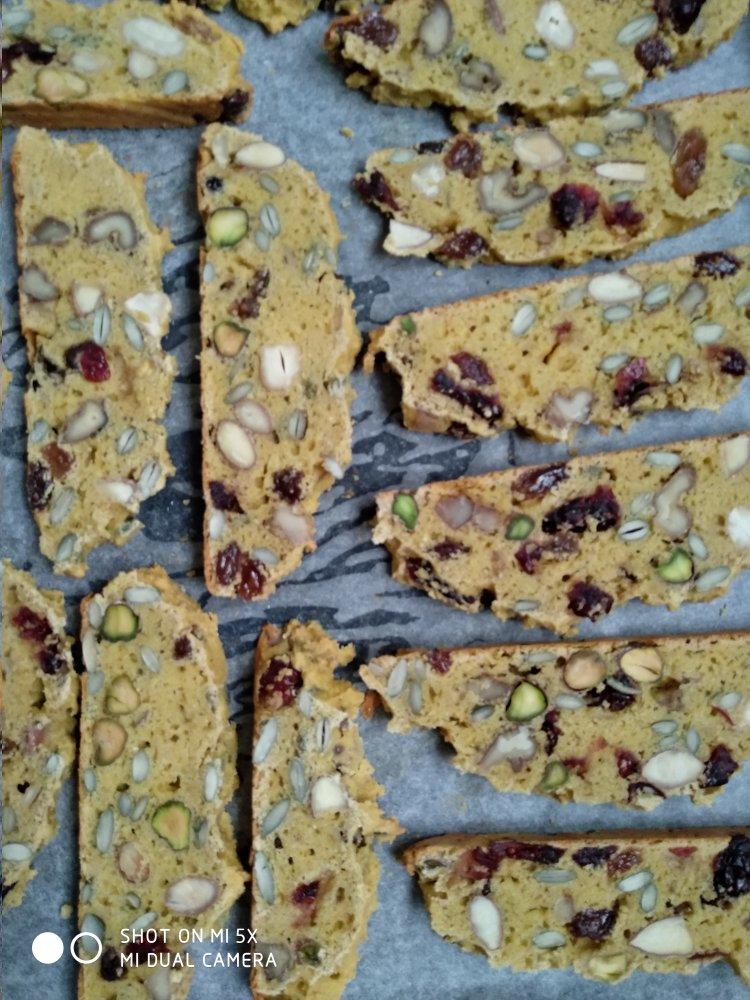 无油酥脆意式脆饼（玉米biscotti）好吃上天！！