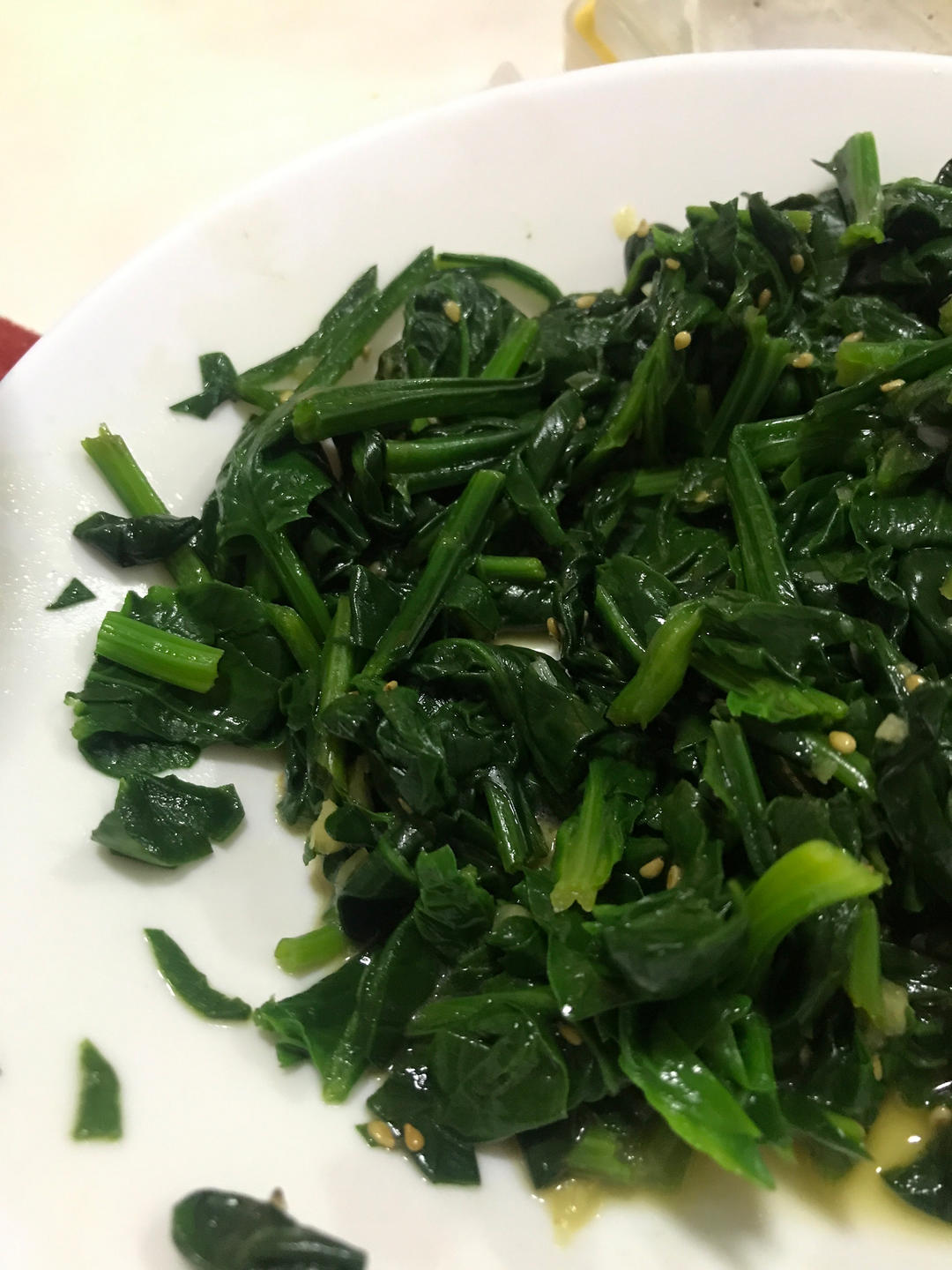 凉拌菠菜(家传秘方)