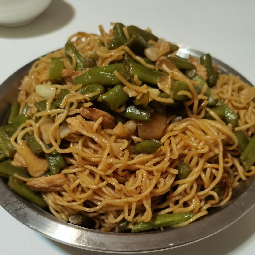 地道老北京扁豆焖面 豆角焖面 太好吃小心吃撑哦