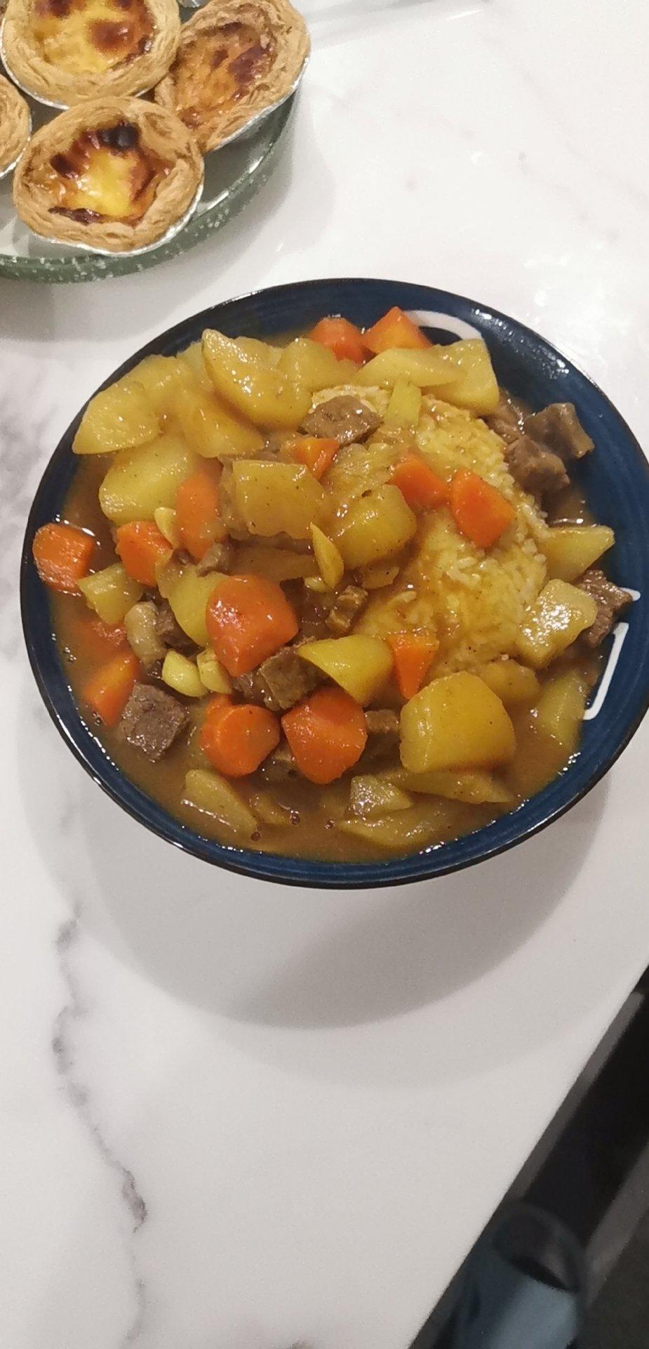 好人好运cdg7做的日式牛肉咖喱饭