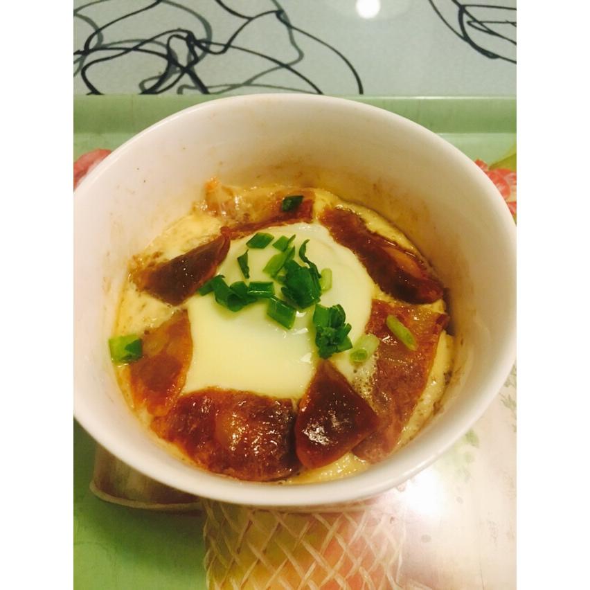肉饼蒸蛋，懒人菜,简单又美味