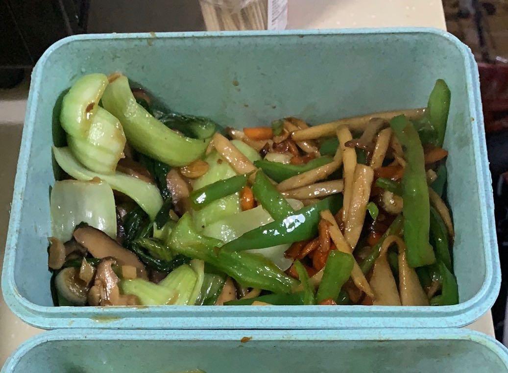 简易版香菇扒油菜