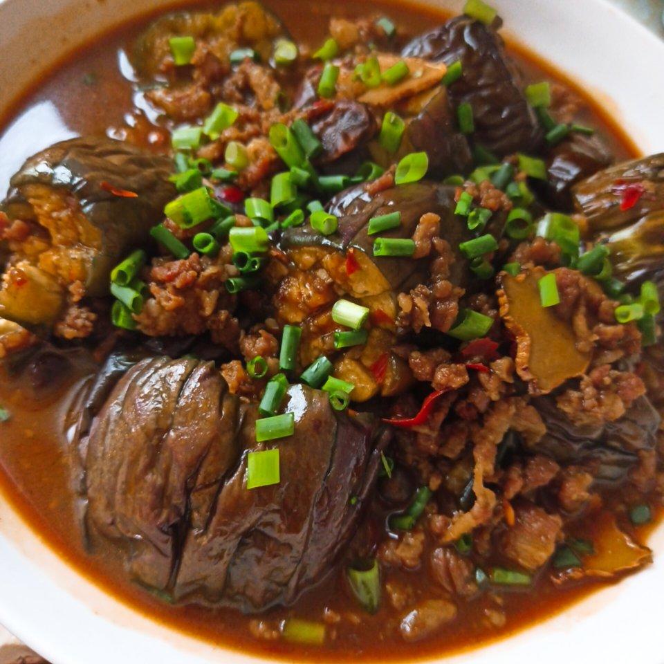 烂肉焖茄子