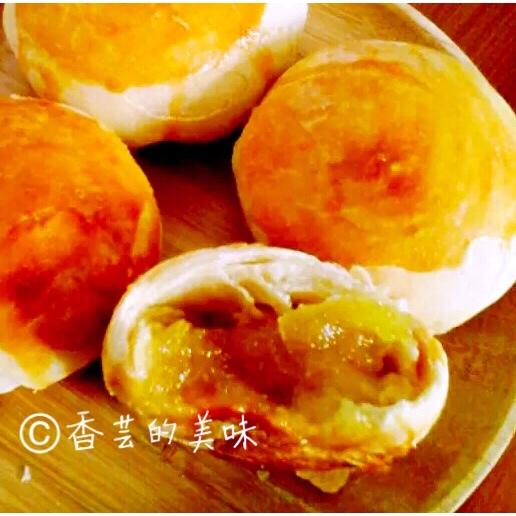 奶油绿豆金沙饼