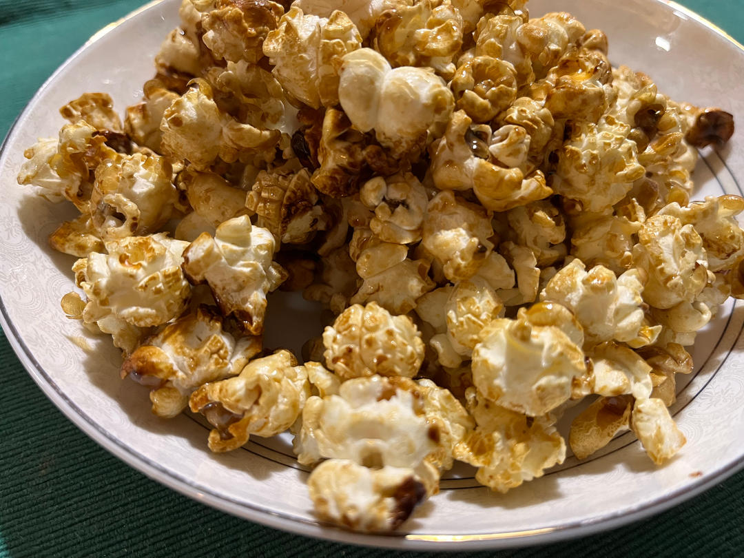 自制铁锅爆米花