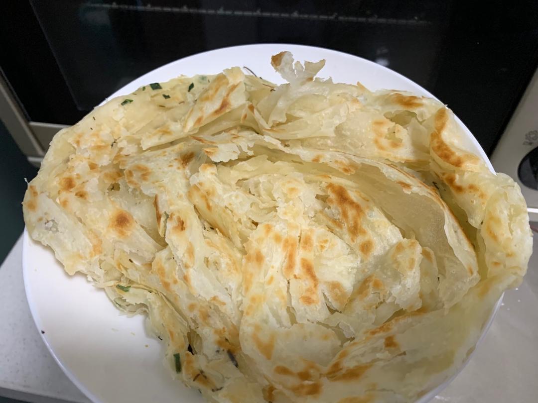 层薄如纸外酥内软的手抓饼&葱油饼