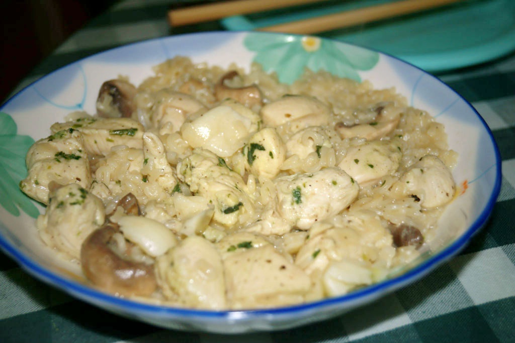 芝士白汁鸡肉意粉
