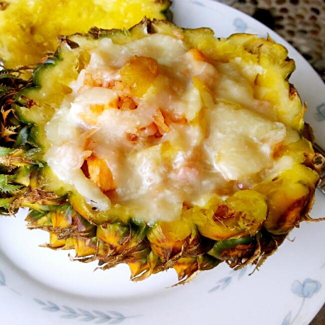 菠萝焗饭的做法