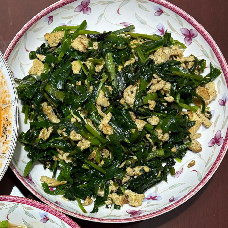 韭菜炒鸡蛋——三分钟快手下饭菜 掌握火候的秘诀
