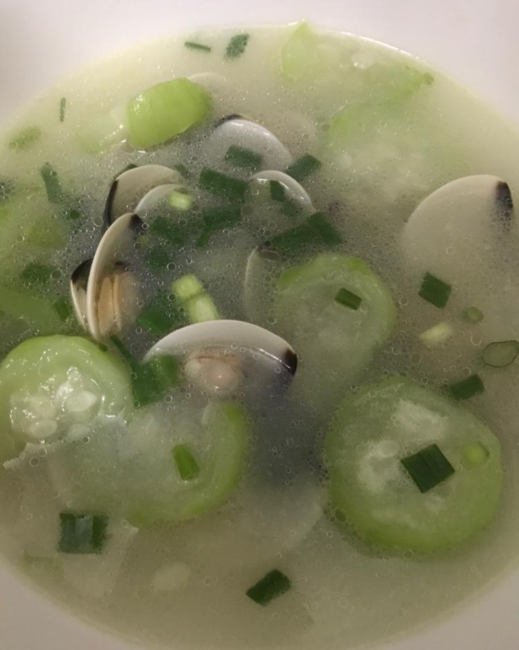 丝瓜白贝汤