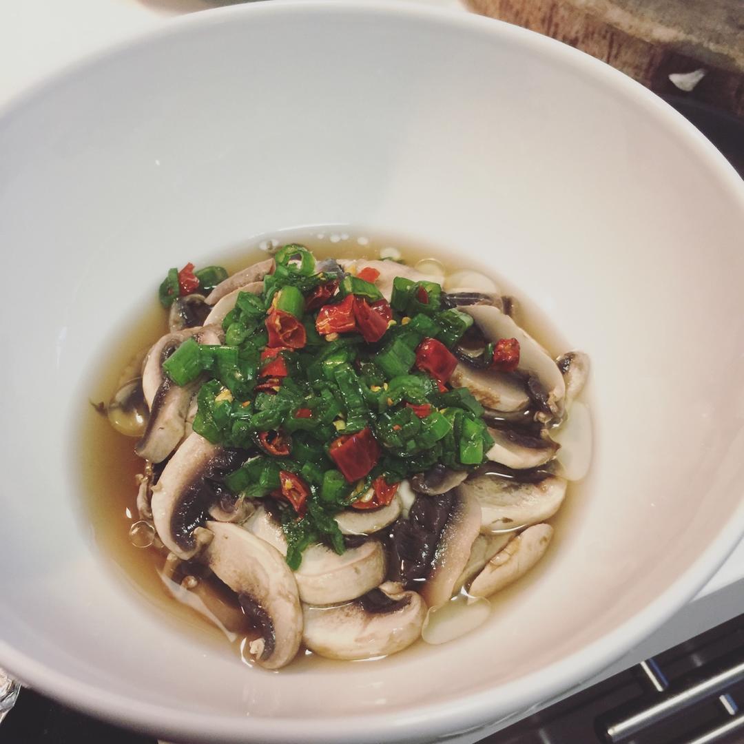 原汁原味的葱油口蘑