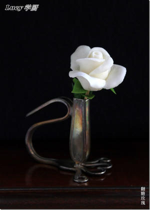 第一朵翻糖玫瑰–自制棉花糖翻糖膏—Marshmallow Fondant Rose的做法 步骤13