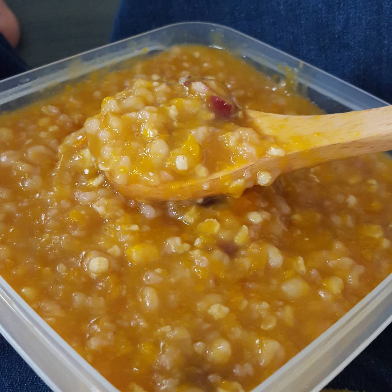 黑豆糯米南瓜粥