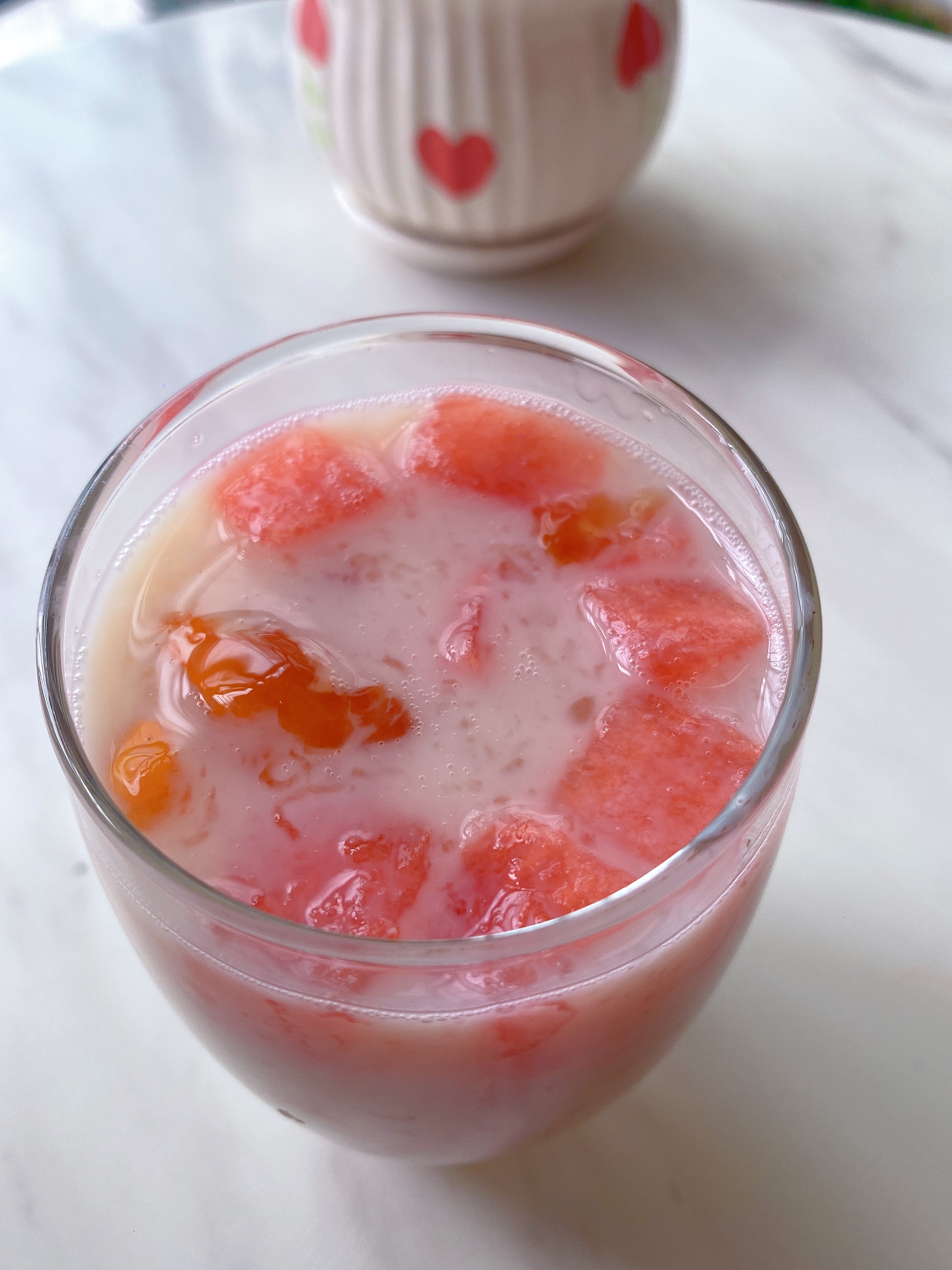 荟万珍：桃胶三宝椰奶西瓜羹，清凉一夏，美味Q弹！