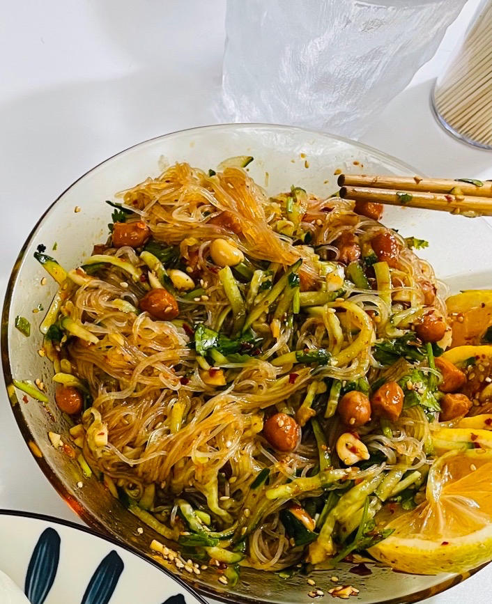 粉丝的逆天吃法❗️酸辣开胃的雪碧拌粉丝