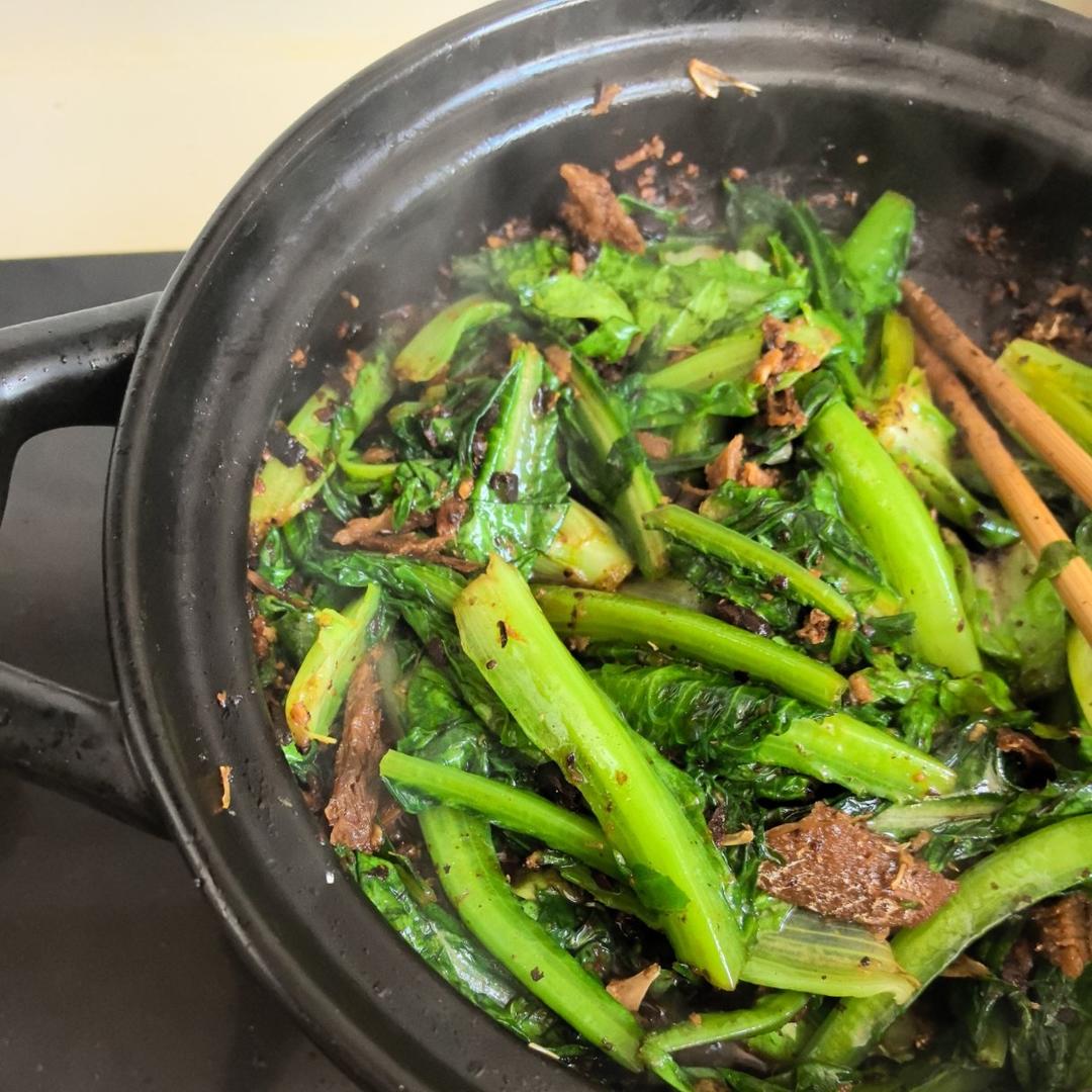 豆豉鲮鱼油麦菜