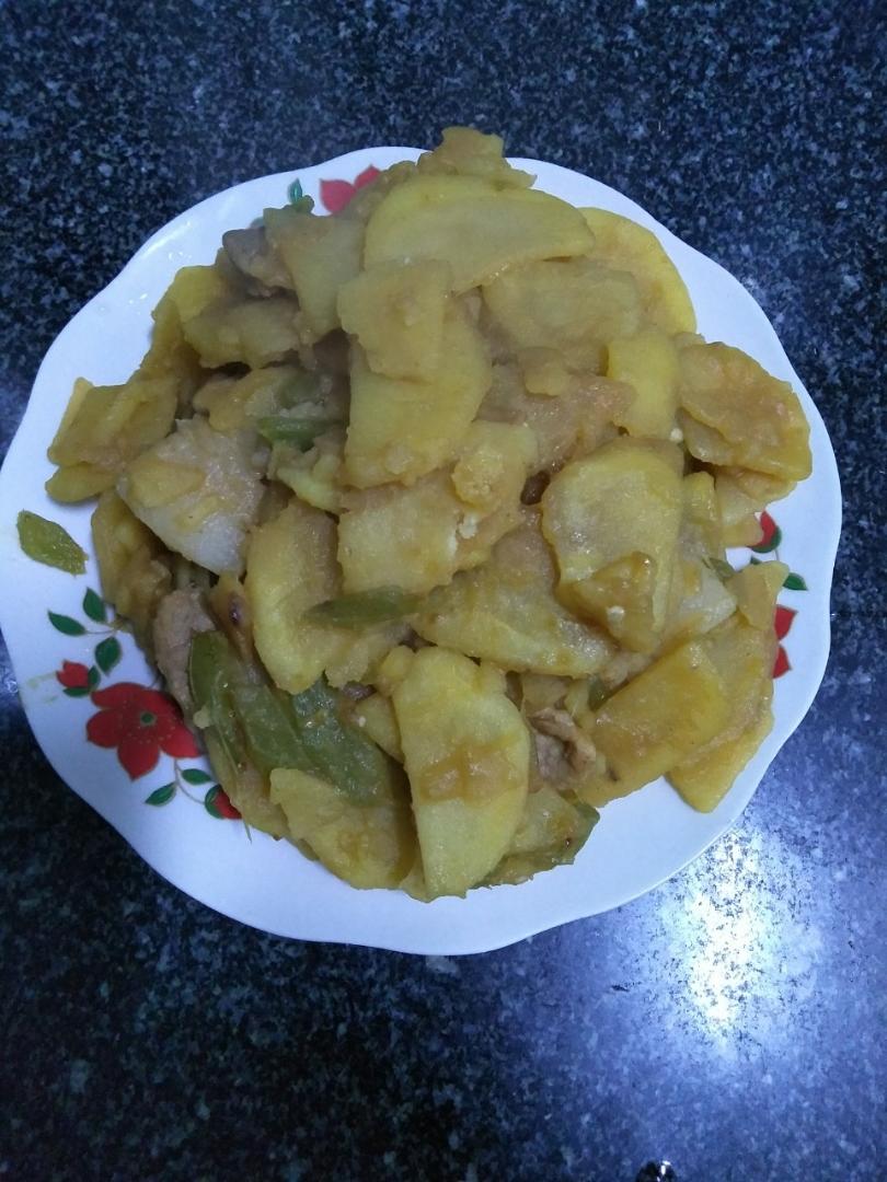 家常炒土豆片