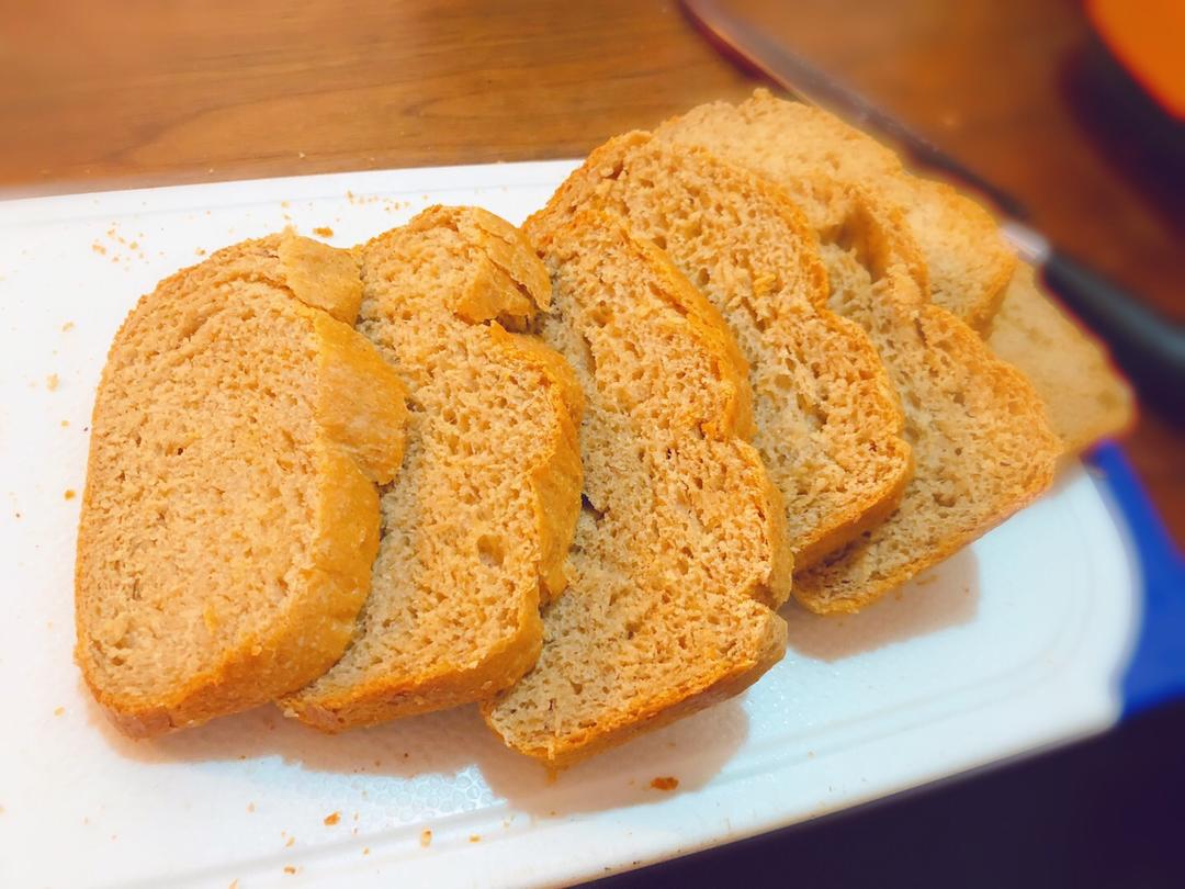 香！无油全麦酸奶土司（汤种面包机版）的做法