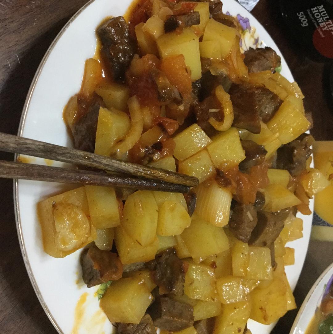 土豆炖牛肉
