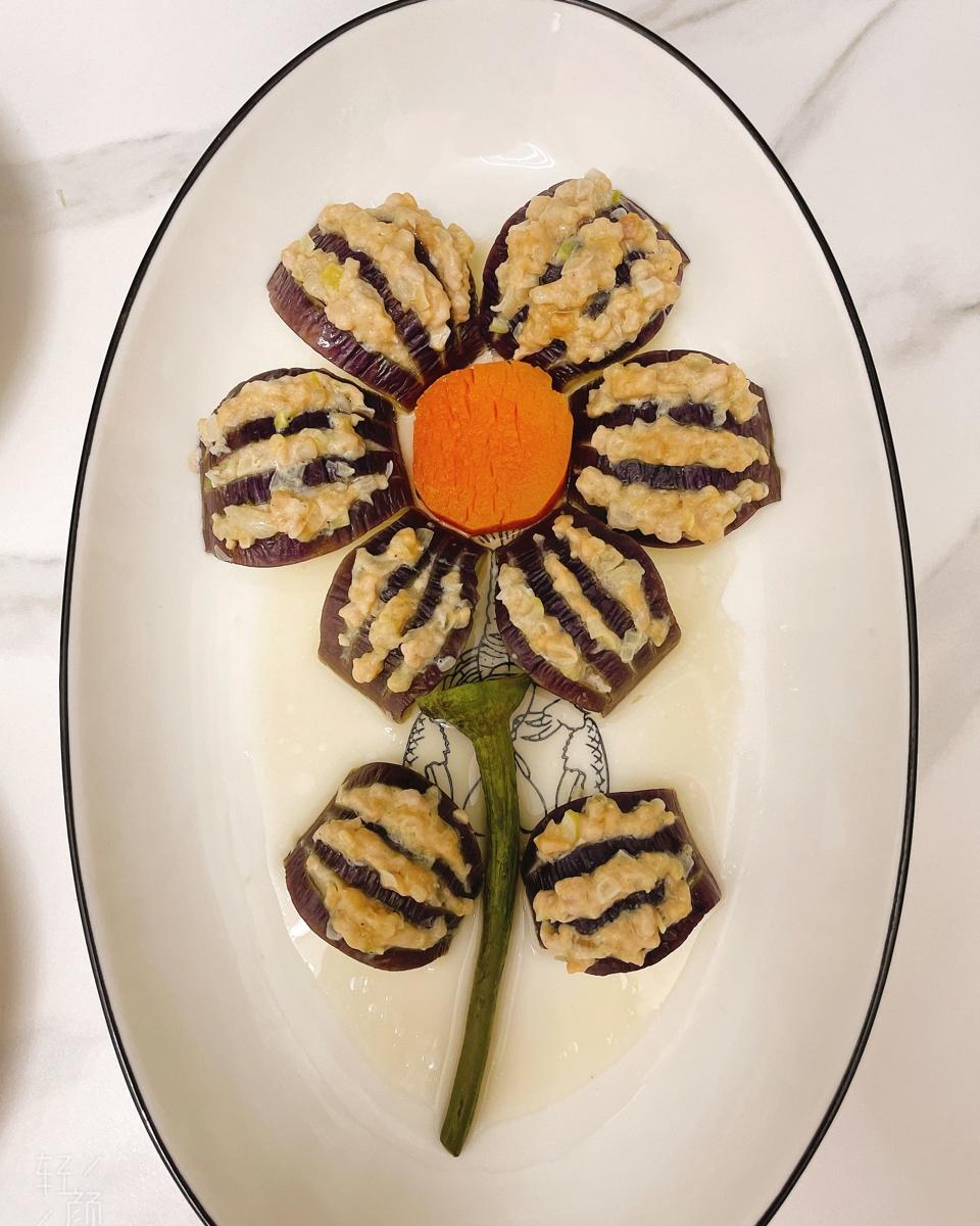 新年很给面的菜～茄子百合花