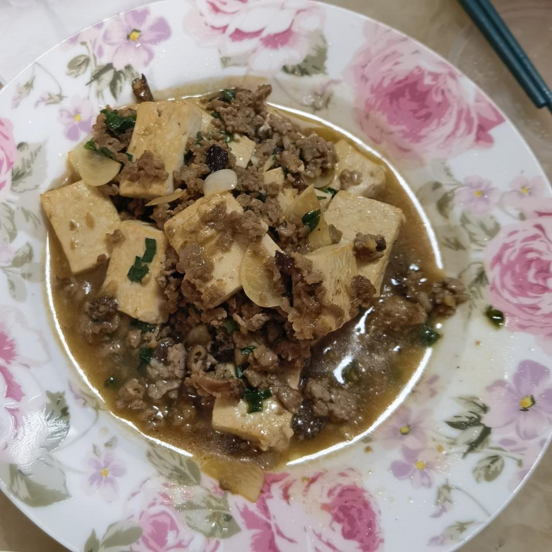 肉末嫩豆腐｜嫩滑口感爽口！这道快手菜超级下饭！！（减脂少油版）