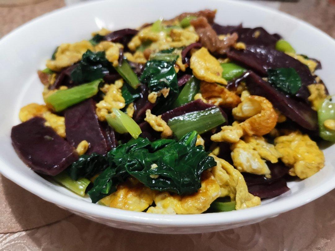 不挑锅、不焦不沾的黄芽菜肉丝炒年糕