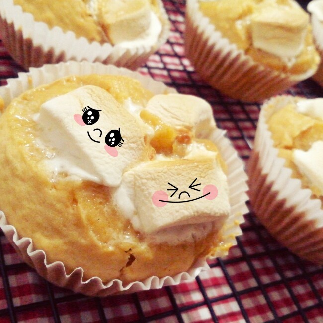 焦糖&棉花糖杯子蛋糕