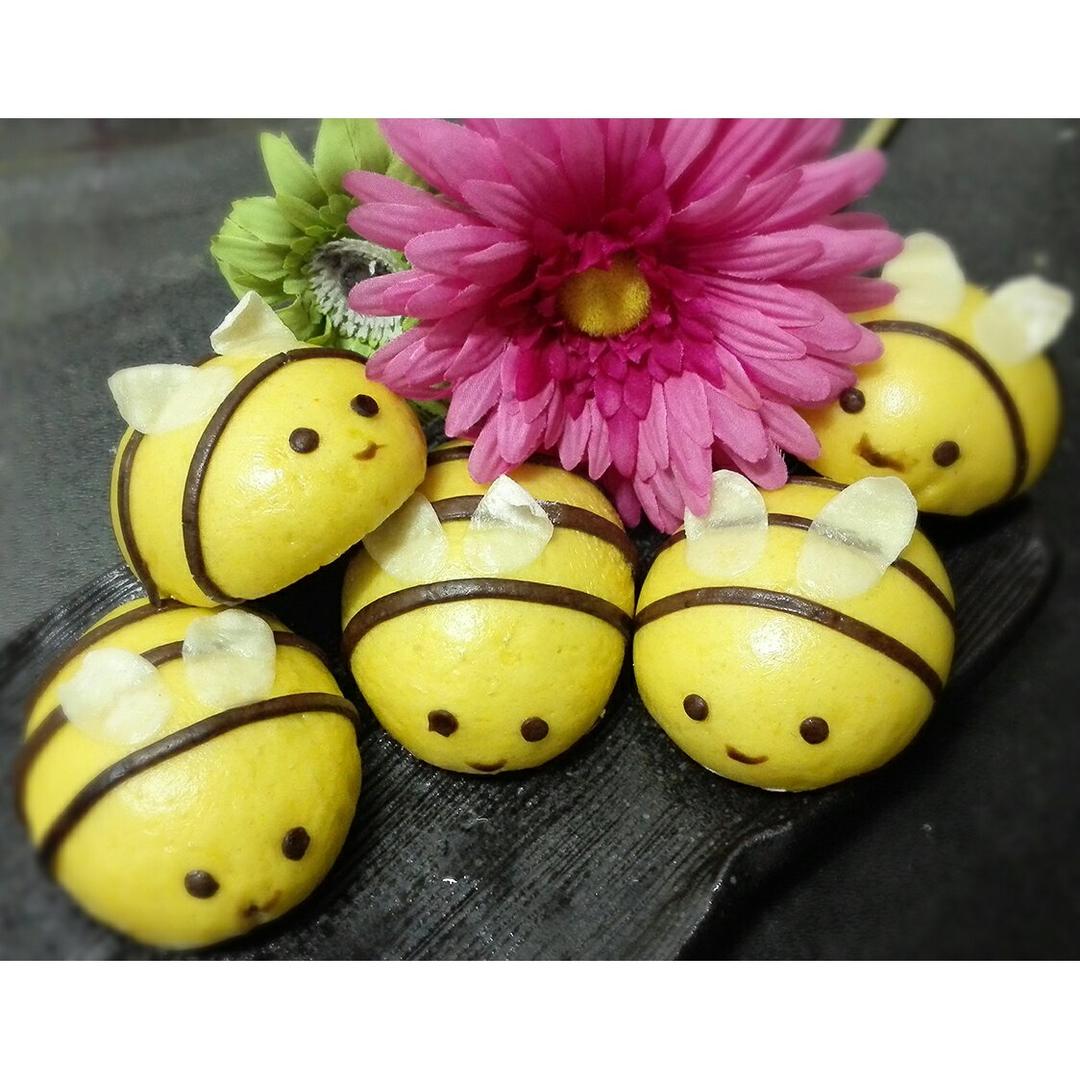 超可爱小蜜蜂馒头