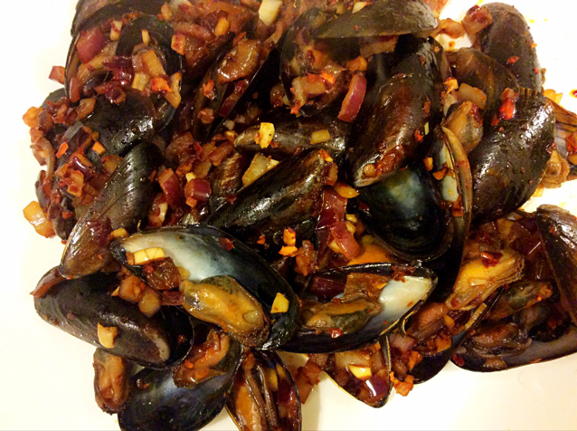 泰式辣炒海虹 mussels