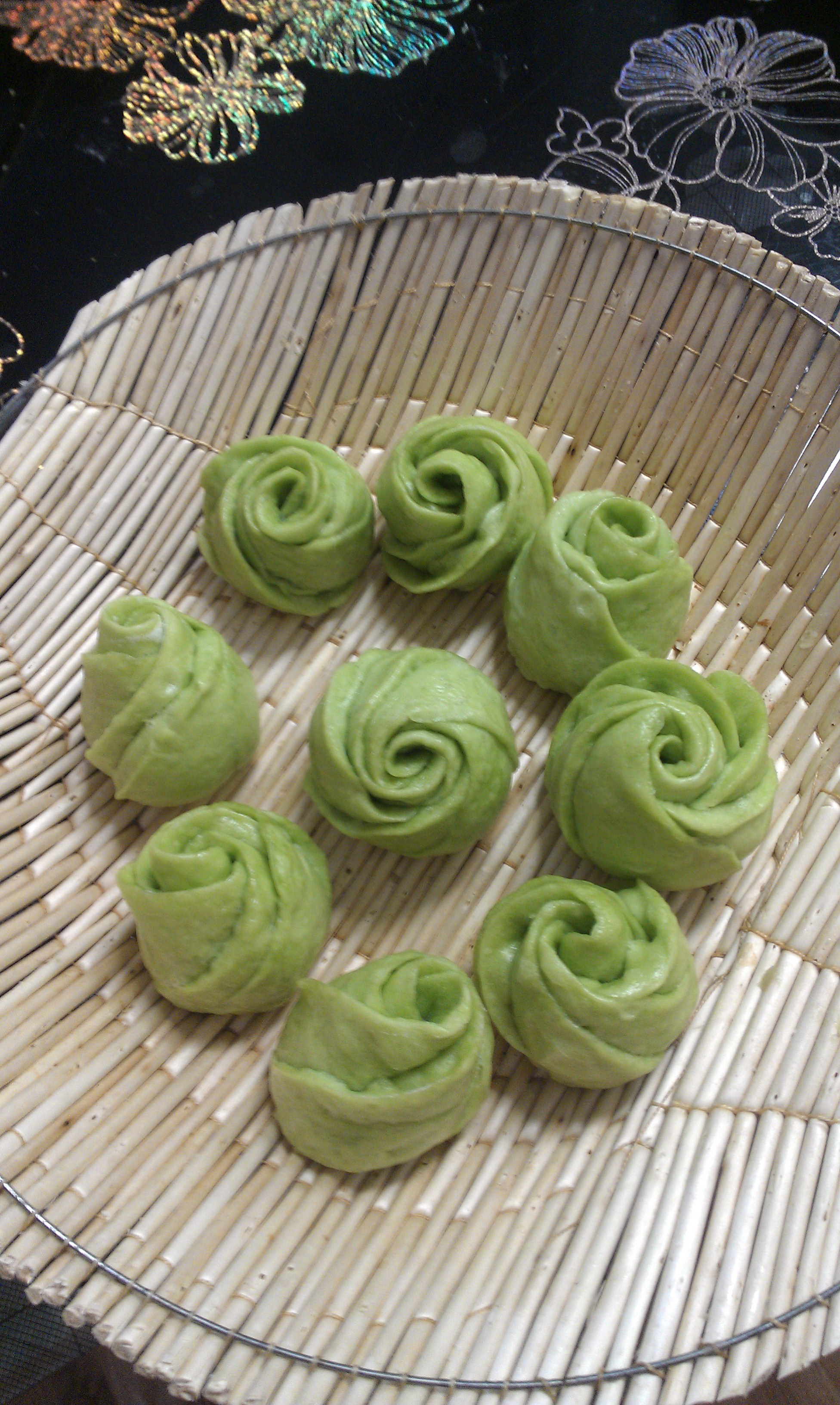 紫薯玫瑰花馒头