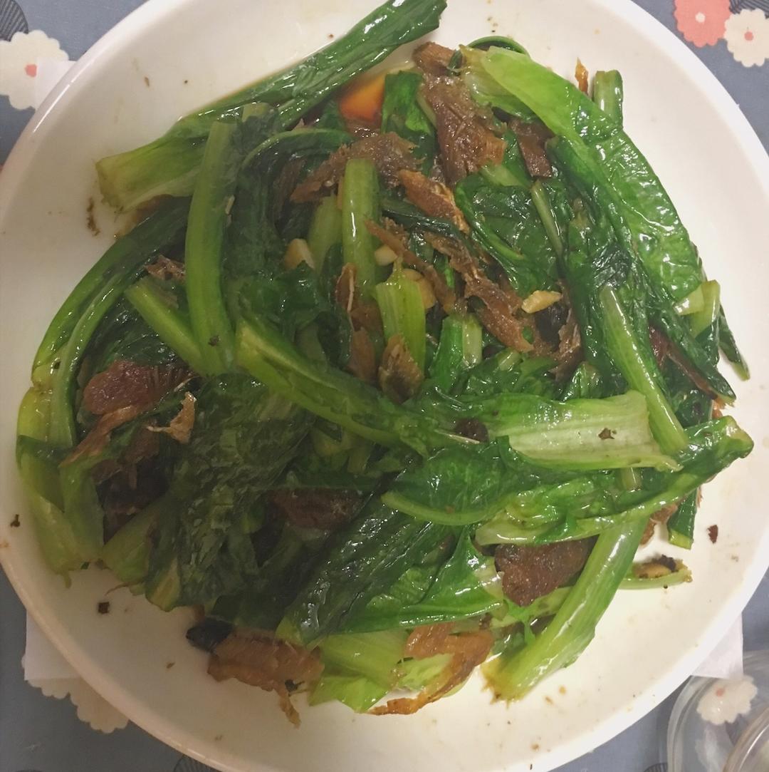 豆鼓鲮鱼油麦菜