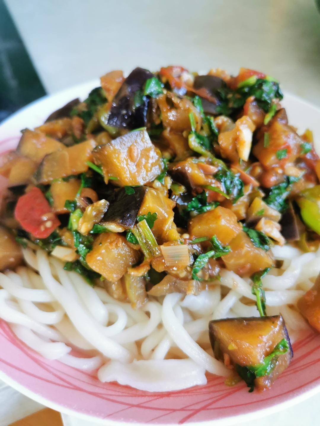 拌--零厨艺的素茄子打卤面